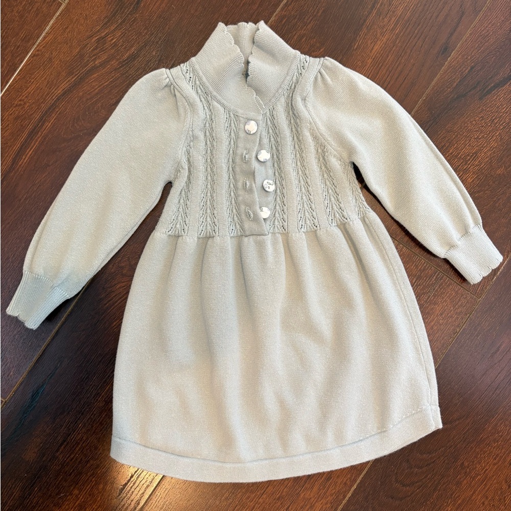 Cozy Knit Button-Up Dress